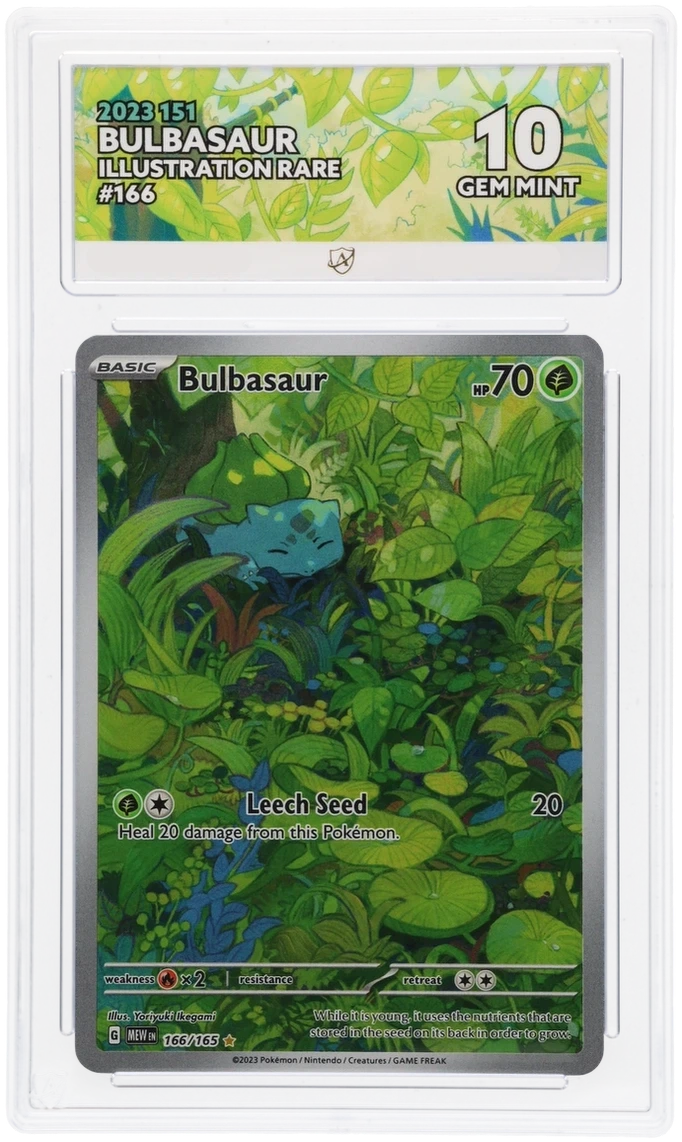 Pokémon – Bulbasaur – Illustration Rare – 166/165 – Scarlet & Violet 151 – ACE 10