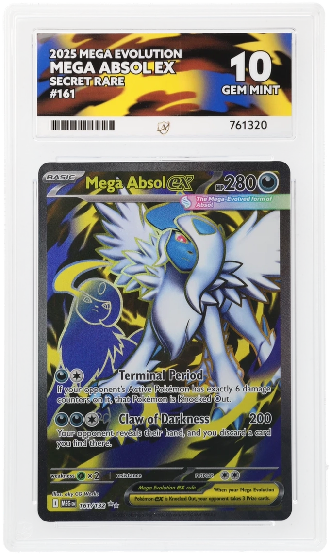 Pokemon TCG Mega Evolution Mega Absol ex 161/132 Secret Rare ACE 10