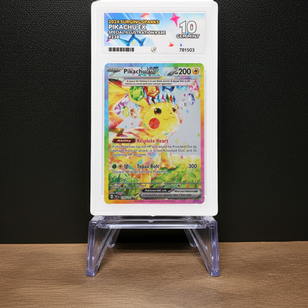 Pokémon – Pikachu ex – Special Illustration Rare – 238/191 – Surging Sparks – ACE 10