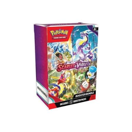 Pokémon TCG Scarlet & Violet Booster Bundle – 6 Packs – New & Sealed