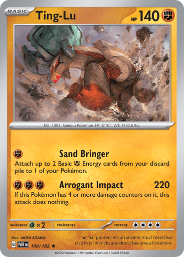 Ting-Lu – Rare Holo – 109/182 – Paradox Rift