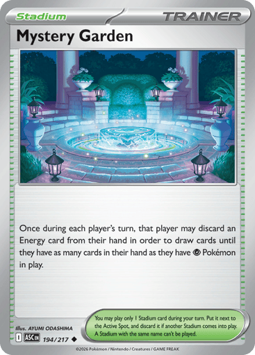 Mystery Garden – Uncommon Reverse Holo – 194/217 – Ascended Heroes