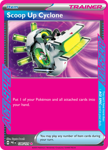 Scoop Up Cyclone – ACE SPEC Rare – 128/131 – Prismatic Evolutions