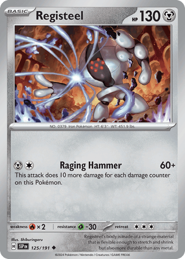 Registeel – Uncommon Reverse Holo – 125/191 – Surging Sparks