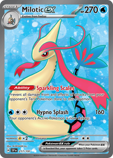 Milotic ex – Ultra Rare – 217/191 – Surging Sparks
