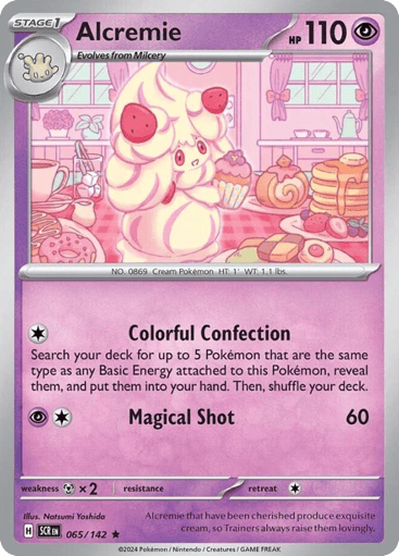 Alcremie – Rare Holo – 065/142 – Stellar Crown