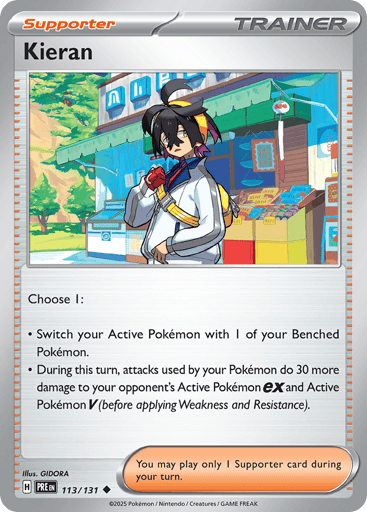 Kieran – Uncommon Reverse Holo – 113/131 – Prismatic Evolutions