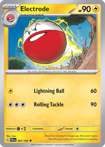 Electrode – Uncommon Reverse Holo – 067/193 – Paldea Evolved