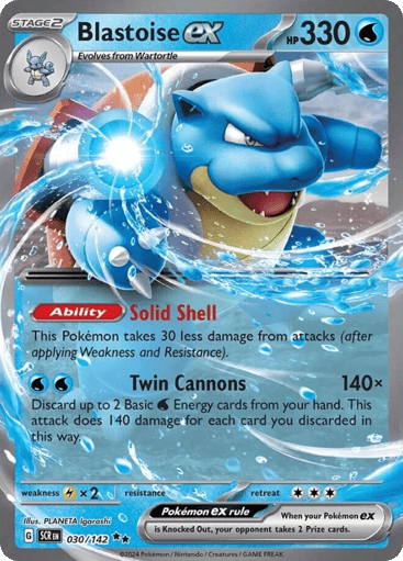 Blastoise ex – Double Rare – 030/142 – Stellar Crown