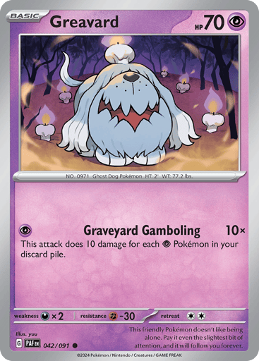 Greavard – Common – 042/091 – Paldean Fates
