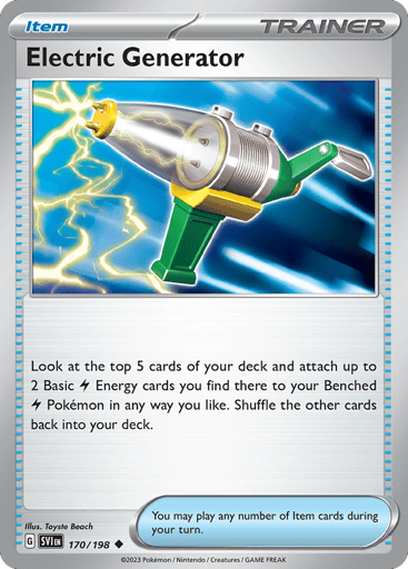 Electric Generator – Uncommon – 170/198 – Scarlet & Violet
