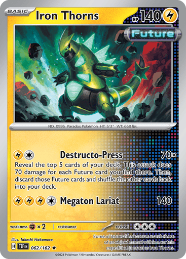 Iron Thorns – Rare Holo – 062/162 – Temporal Forces