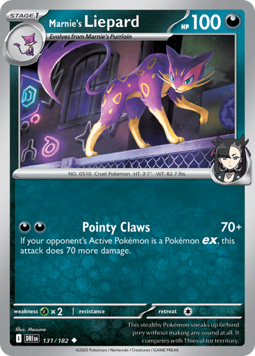 Marnie’s Liepard – Uncommon Reverse Holo – 131/182 – Destined Rivals