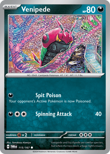 Venipede – Common – 115/167 – Twilight Masquerade