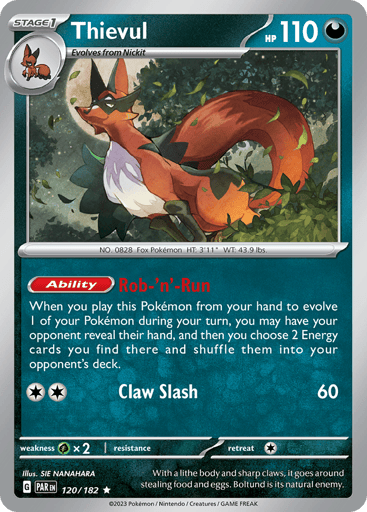 Thievul – Rare Holo – 120/182 – Paradox Rift