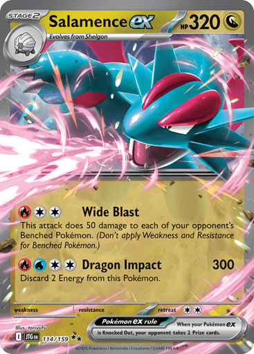 Salamence ex – Double Rare – 114/159 – Journey Together