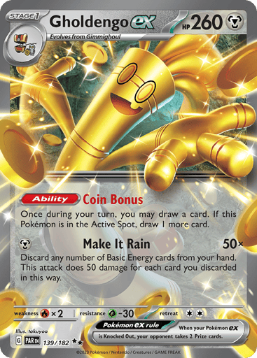 Gholdengo ex – Double Rare – 139/182 – Paradox Rift
