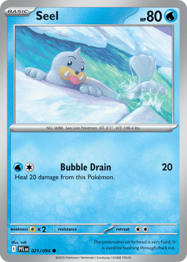 Seel – Common Reverse Holo – 021/094 – Phantasmal Flames