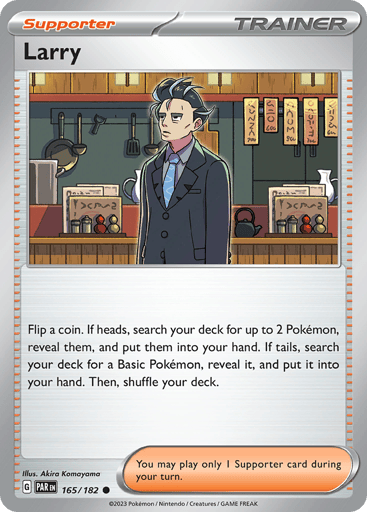 Larry – Common Reverse Holo – 165/182 – Paradox Rift