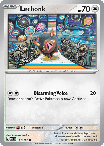 Lechonk – Common – 181/197 – Obsidian Flames