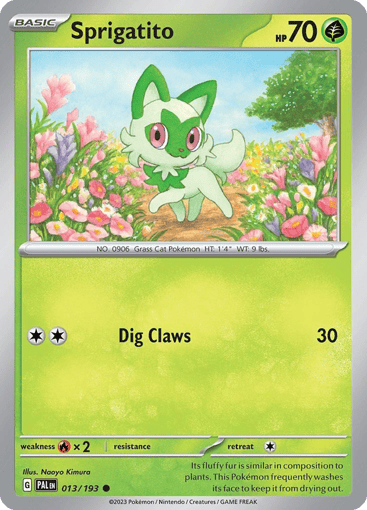 Sprigatito – Common – 013/193 – Paldea Evolved