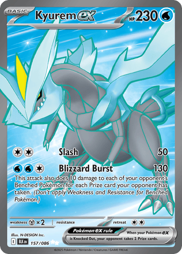 Kyurem ex – Ultra Rare – 157/086 – Black Bolt