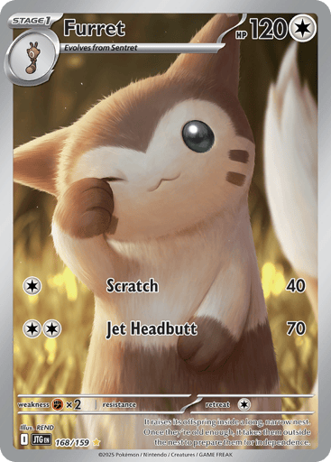 Furret – Illustration Rare – 168/159 – Journey Together