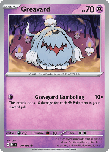 Greavard – Common – 104/198 – Scarlet & Violet