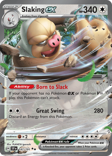 Slaking ex – Double Rare – 147/191 – Surging Sparks