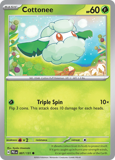 Cottonee – Common – 007/131 – Prismatic Evolutions