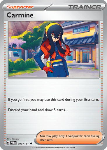 Carmine – Uncommon – 103/131 – Prismatic Evolutions