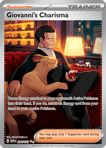Giovanni’s Charisma – Special Illustration Rare – 204/165 – S&V 151