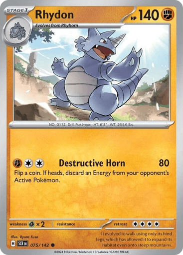 Rhydon – Common – 075/142 – Stellar Crown