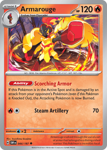 Armarouge – Uncommon – 044/197 – Obsidian Flames