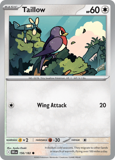 Taillow – Common – 156/182 – Destined Rivals