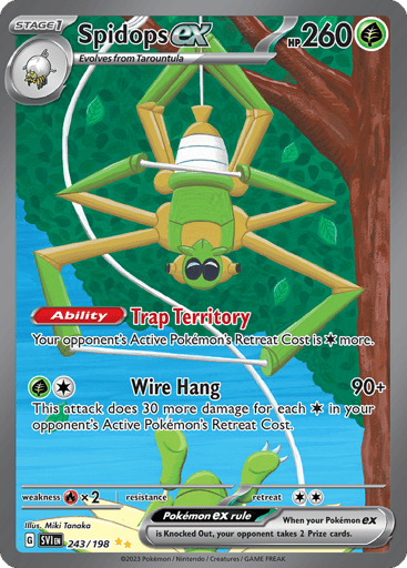 Spidops ex – Special Illustration Rare – 243/198 – Scarlet & Violet