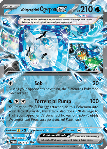 Wellspring Mask Ogerpon ex – Double Rare – 027/131 – Prismatic Evolutions