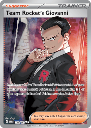 Team Rocket’s Giovanni – Ultra Rare – 225/182 – Destined Rivals