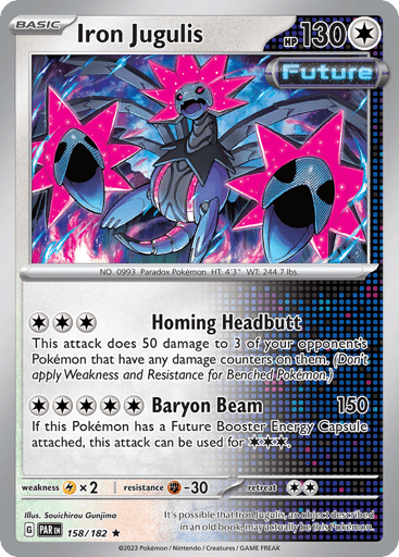 Iron Jugulis – Rare Reverse Holo – 158/182 – Paradox Rift