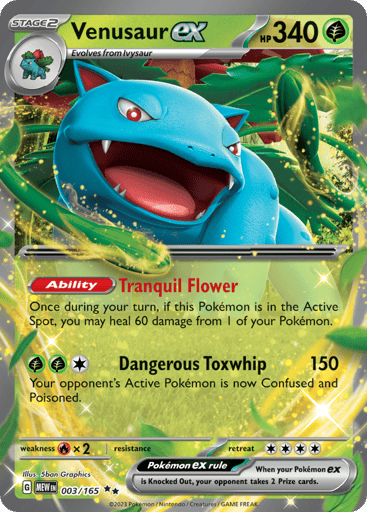 Venusaur ex – Double Rare – 003/165 – S&V 151