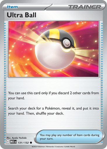 Ultra Ball – Common Reverse Holo – 131/132 – Mega Evolution