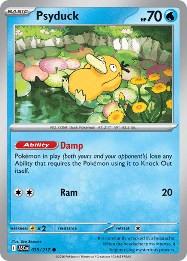 Psyduck – Common Reverse Holo – 039/217 – Ascended Heroes