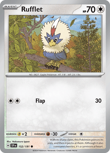 Rufflet – Common – 152/191 – Surging Sparks