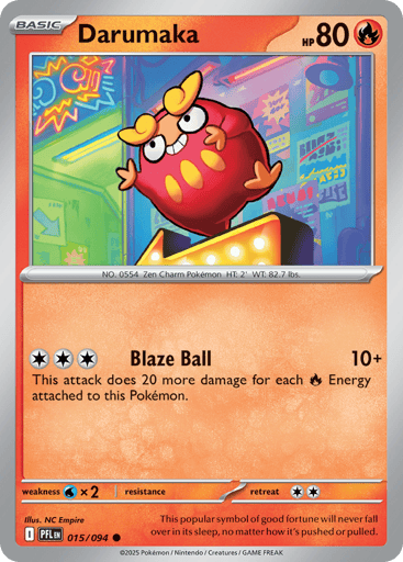 Darumaka – Common Reverse Holo – 015/094 – Phantasmal Flames