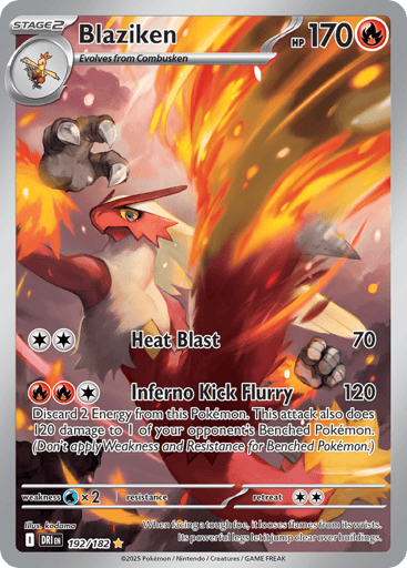 Blaziken – Illustration Rare – 192/182 – Destined Rivals