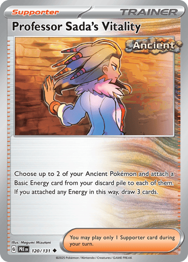 Professor Sada's Vitality – Uncommon Reverse Holo – 120/131 – Prismatic Evolutions