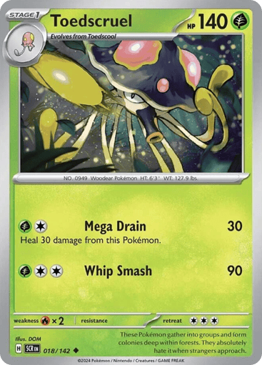 Toedscruel – Uncommon Reverse Holo – 018/142 – Stellar Crown