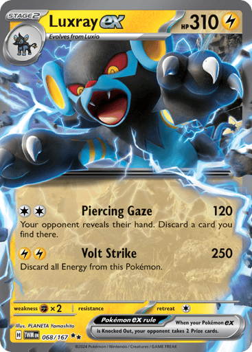 Luxray ex – Double Rare – 068/167 – Twilight Masquerade