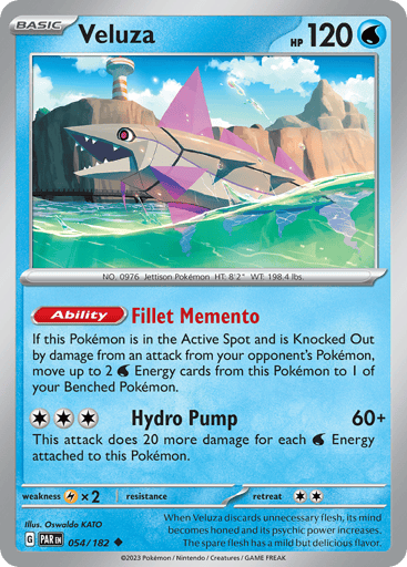 Veluza – Uncommon Reverse Holo – 054/182 – Paradox Rift