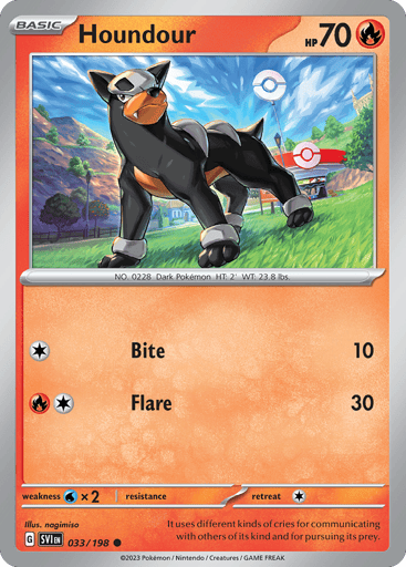 Houndour – Common – 033/198 – Scarlet & Violet